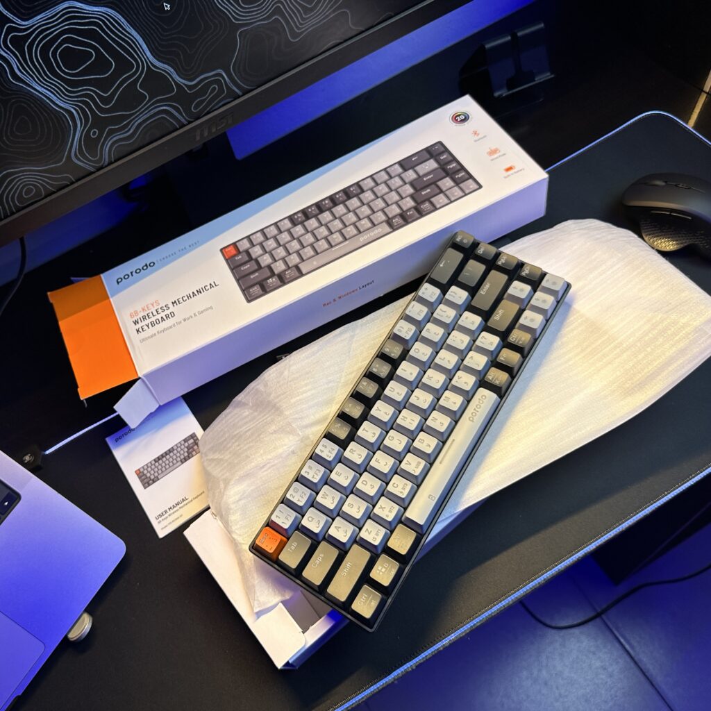 The 68-Keys Porodo Mechanical Keyboard